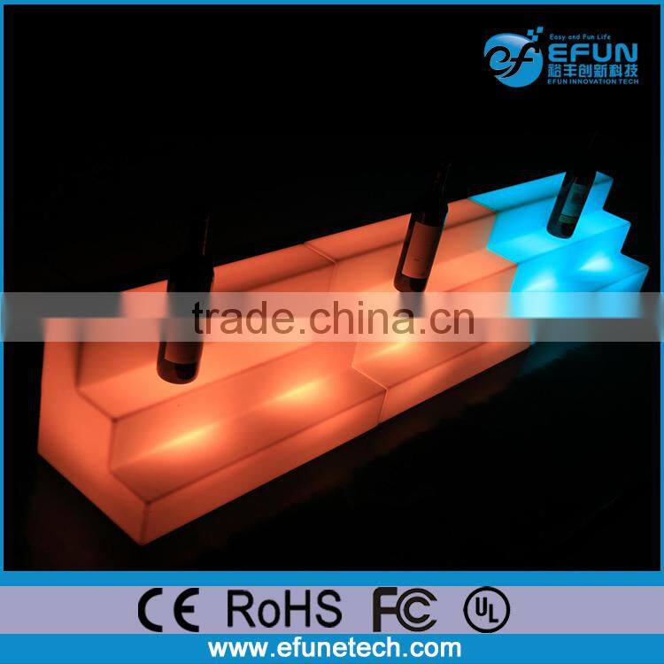 remote control rgb color changing illuminated led wine stand light up bar bottle holder