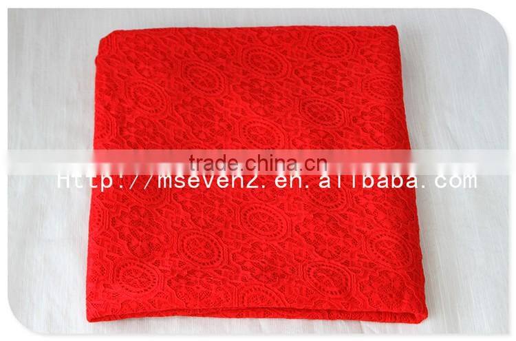 Fashion Design Polyester with spandex Lingerie Stretch fabric in Red