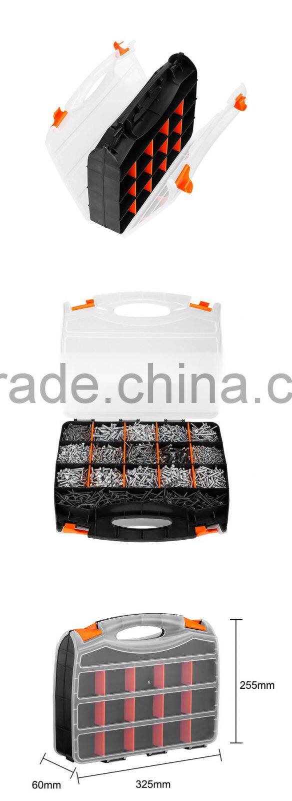 Convenient and practical to use plastic attached lid storage box from industrial