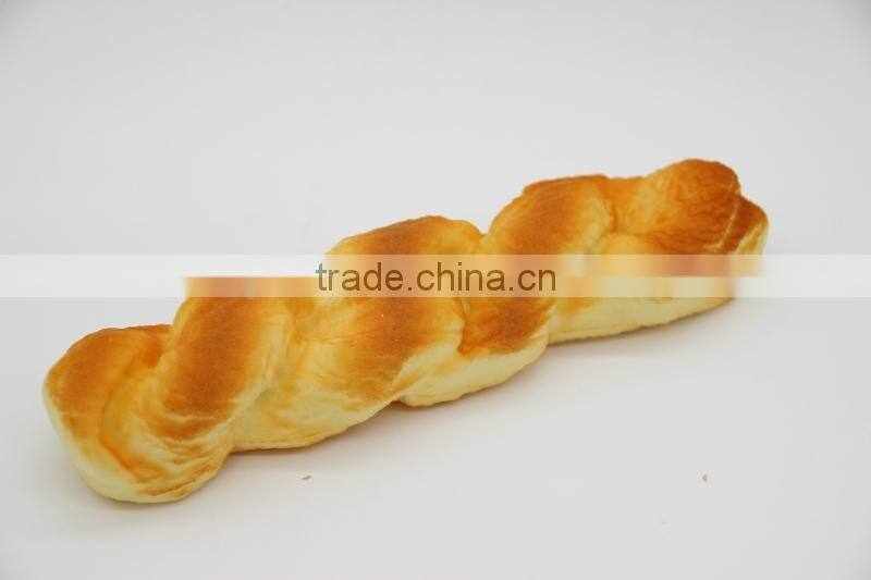 1pc Bread fake soft touch toast breakfast package props artificial