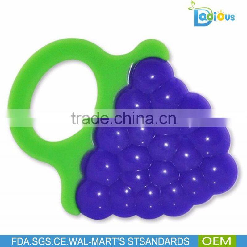 New Design Fruit Shape Silicone Baby Teether With Christmas Gift for Baby