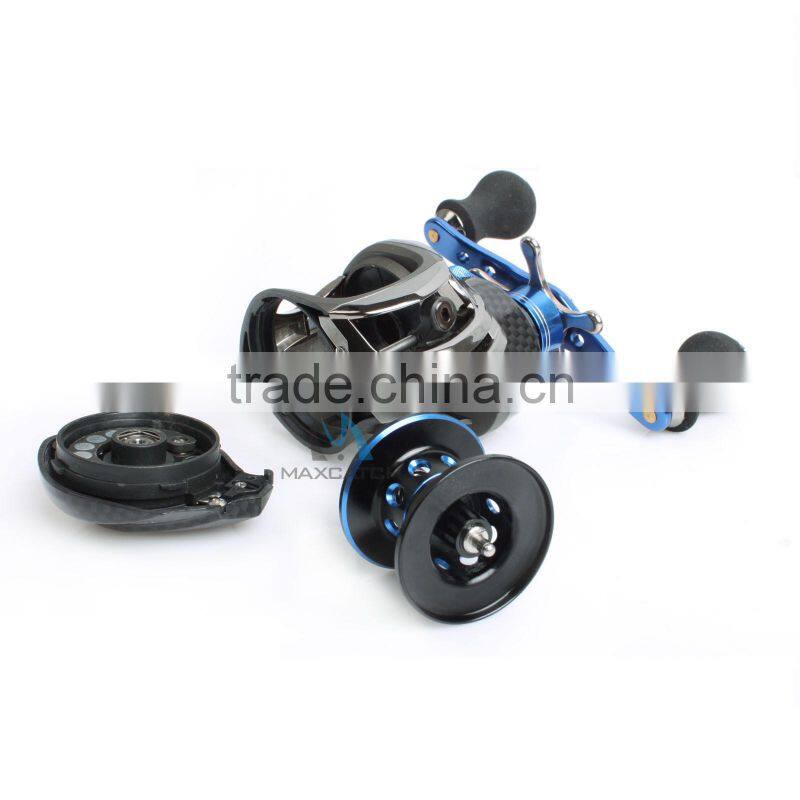 6.3:1 gear ratio low profile baitcasting fishing reel