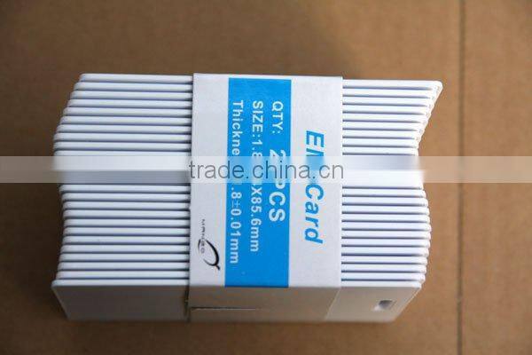 punched hole ID card hanging