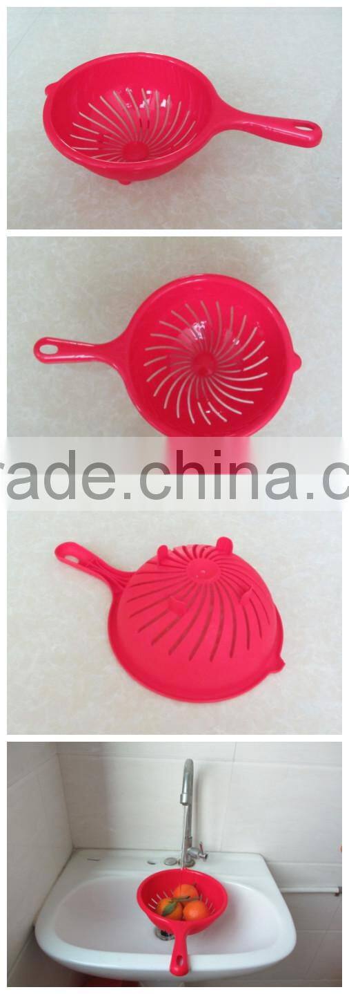 plastic sieve basket with handle