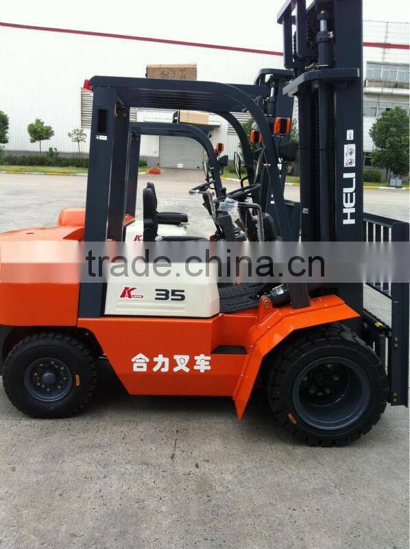 3t diesel/electric heli forklift truck with lifting height 3000mm made in China
