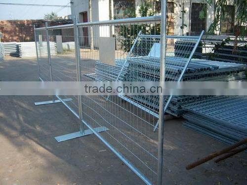 Metal steel pipe frame removable canada temporary fence panels