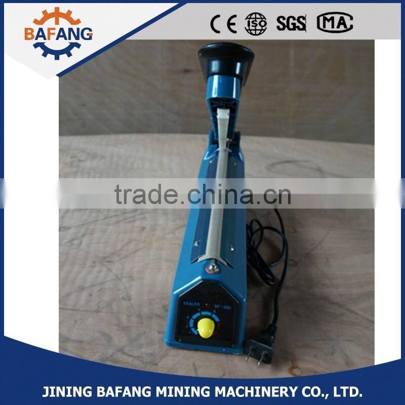 bag sealing and shrinking ,hand pressing plastic bag impulse side-cut sealer , band sealer