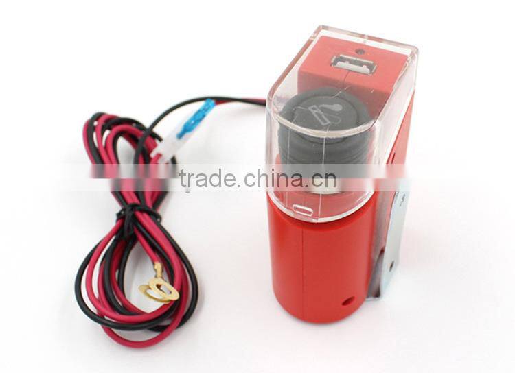 Motorcycle Cigarette Lighter USB Socket Charger