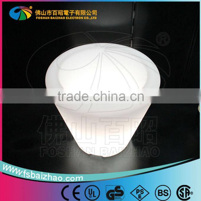 lighting flower pot/light up planter/rechargeable LED bucket