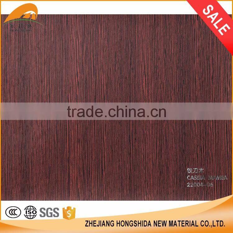 Decoration PVC wooden grain film for furniture cupboard floor