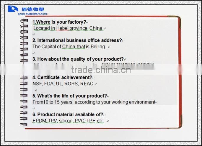 Ribbed Rubber U Channel Edging Trim Seal