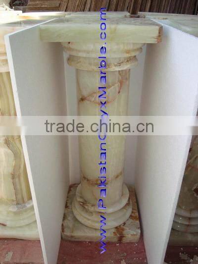 MANUFACTURER AND EXPORTERS WHITE ONYX PEDESTALS COLLECTIONS