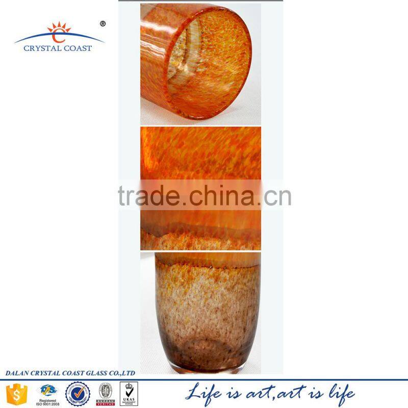 high quality hand blown glass tealight holder,glass votive candle holder antique