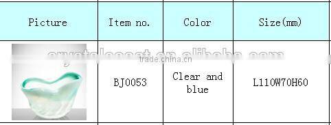 designed crown shape glass candle holder,glass decorative candle holder