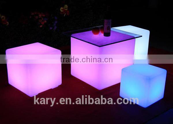 Rechargeable Multi Color Light Glow Cube LED Furniture