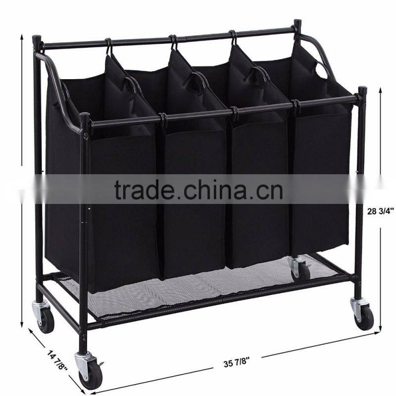Vivinature chrome plating frame laundry sorter with 4 lift off sorters