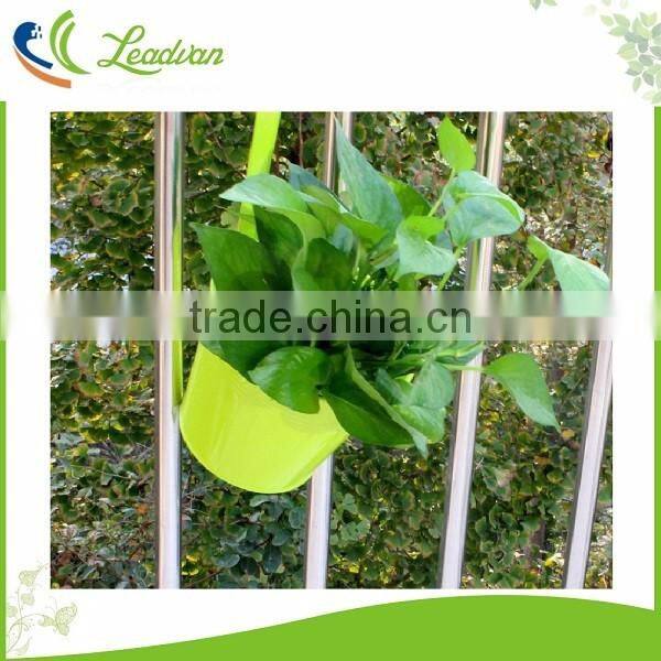 Garden decorative hanging metal flower pots for succulent plants