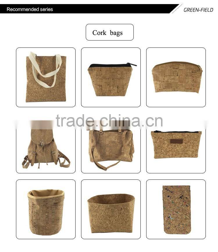 Eco-friendly cork baskets household nature cork bulk storage bag