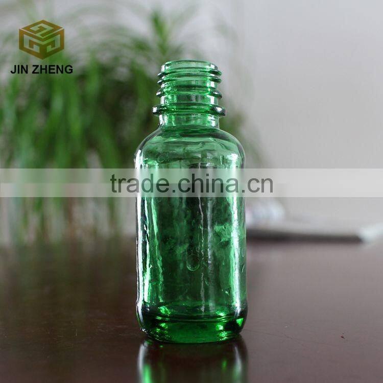 China manufacture 100ml green boston round bottle with srcew cap