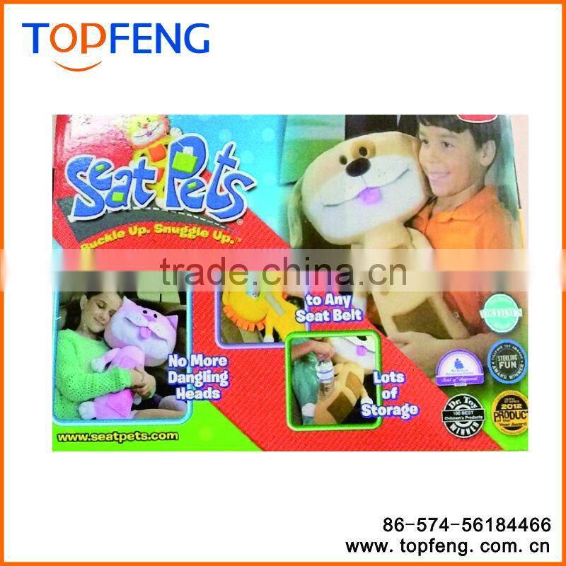 DREAMY Snuggle Pets Seat Belt Cartoon Car Seat Toy Monkey
