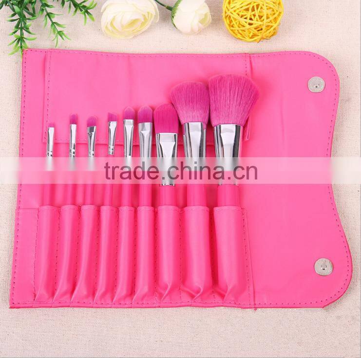 9pcs travel cosmetic bag set girl makeup brushes cosmetic tools
