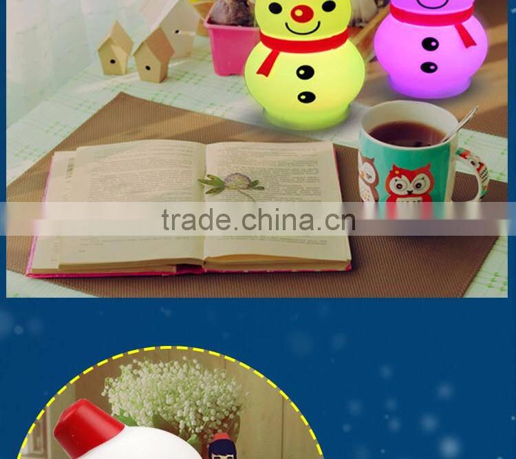 christmas gift battery powered led color changing table lamp
