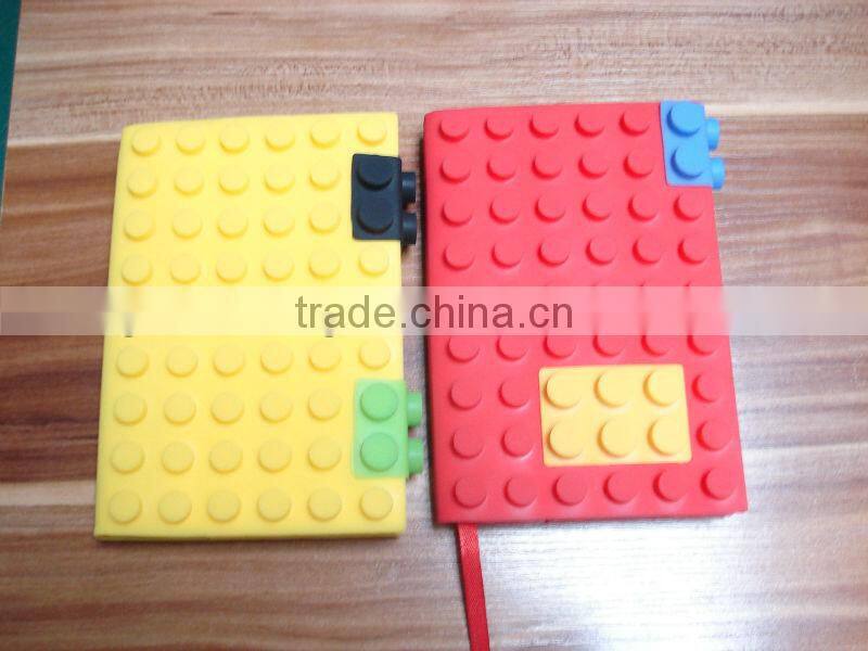 fashionable toy bricks colorful silicone book slipcase