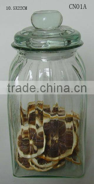 big glass food containers hermetic wholesale /apothecary jars