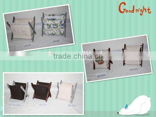 2 x Lightweight Clothes Laundry Hamper Basket Linen Folding Flat Wood Frame NEW