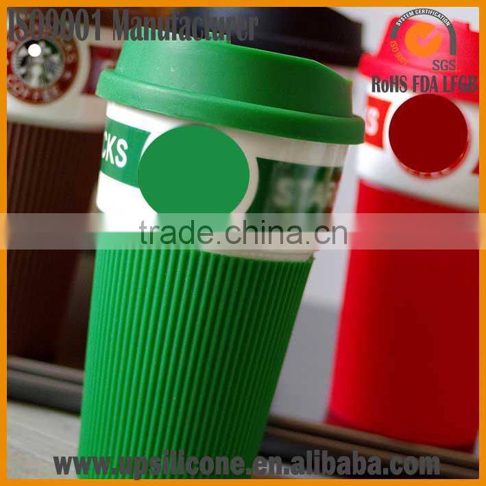 silicone sleeve for coffee cup custom mug rubber ring