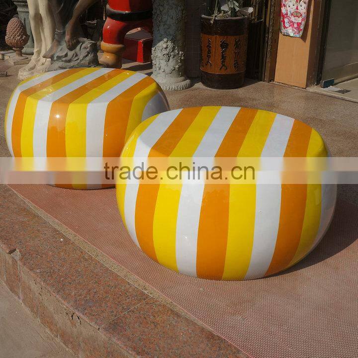 Big fiberglass round chair