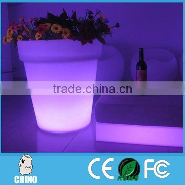 High and Big Round Shape Outdoor led flower pot CF-6265