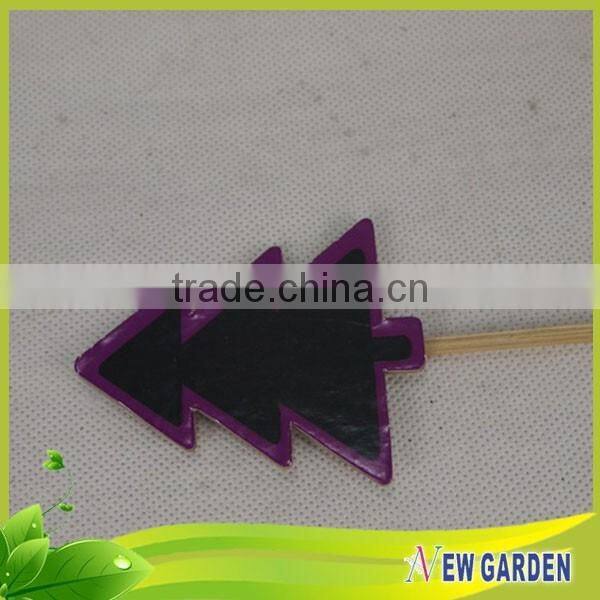 Decorative Painted Green Natural Bamboo Flower Pot Stick and Pendant