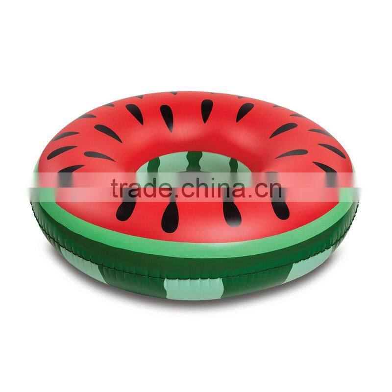 2017 hot selling swimming water game toys leasure giant inflatable watermelon pool float outdoor swim ring for adults and kids