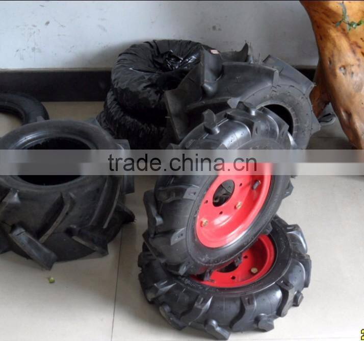 rubber wheel size 4.00-8 with steel rim