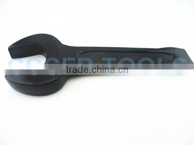 45# Carbon Steel Slogging Open Ended Spanner,CR-V Striking Open End Wrench,Slugging Open Fix Spanner,Hammer Wrench