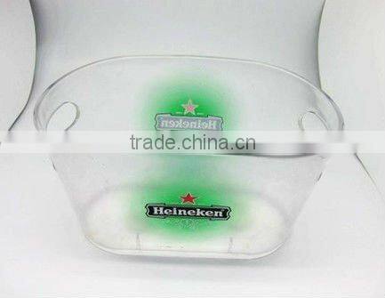 plastic transparant ice bucket