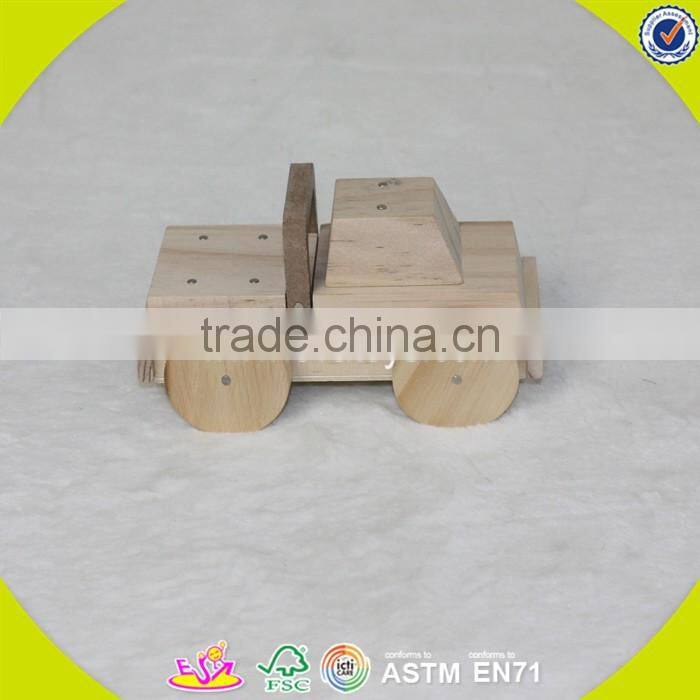 2017 new products educational wooden kids diy toy W03B051