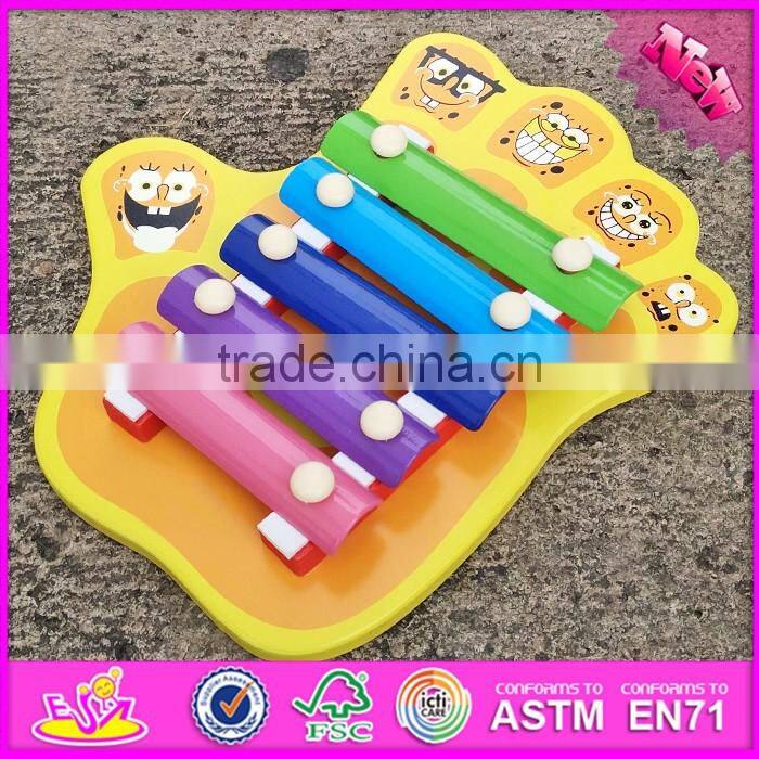 2017 New design educational toys wooden child's xylophone for sale W07C059