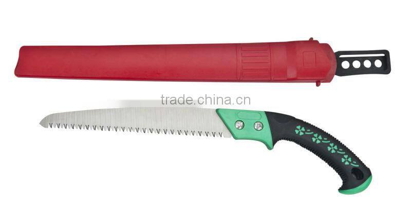 long handle pruning saw, high quality carbon steel plastic handle pruning saw