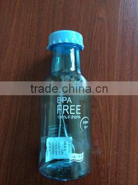 FDA plastic water cup with cover/milk cup