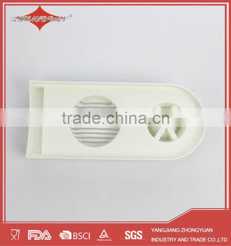 multi-functional double head plastic egg slicer