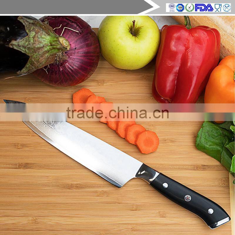 Chef's Knife 8 inch - Best Edge Retention High Carbon Japanese Steel Gyuto Blade - G10 Chef Knife Grip - Ideal Gift