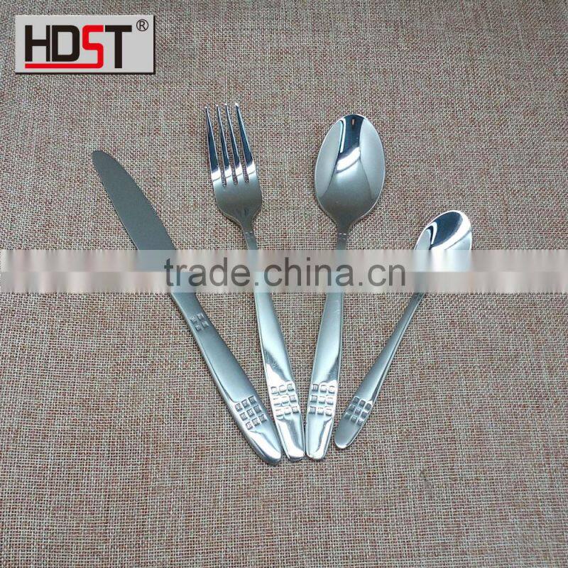 Metal Material and Europen style food grade 316 stainless steel cutlery