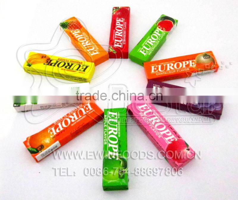 Hot Sale!!! Europe Cup 5 Sticks Chewing Gum Candy