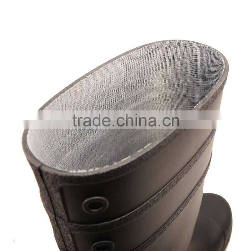 steel toe cap steel plate midsole protective PVC safety rain boots