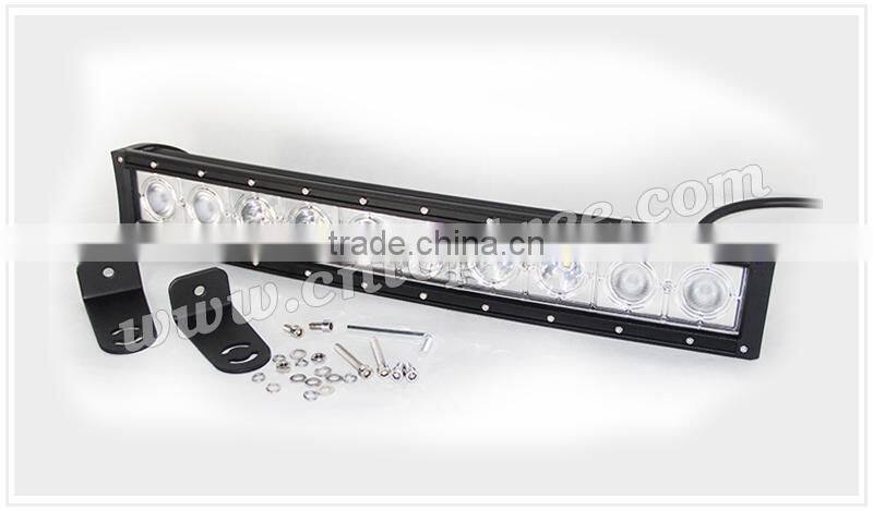 High intensity cree led bar lighting curved led light bars for auxiliary lighting