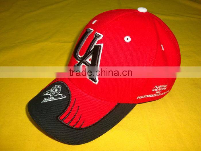 wholesale cotton sport hat and custom sport cap with embroidery