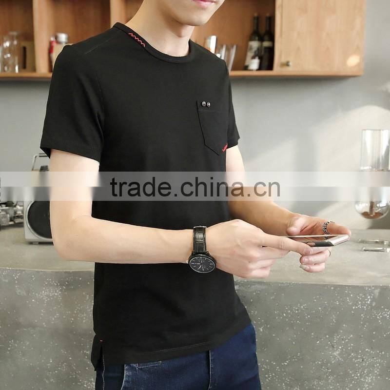 Wholesale custom fashion plain lightweight cotton men T shirts
