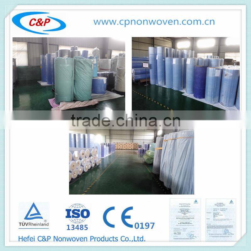 Nonwoven working suit disposable chemical resistant lab coats with knitted cuffnonwoven surgical gown/Non Woven Surgical Gown